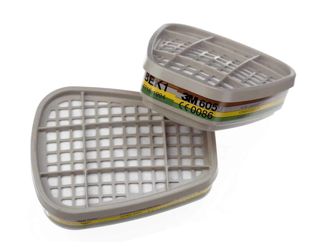 3M 6059 ABEK1 (Organic-Inorganic-Acid-Ammonia Gas Filter)